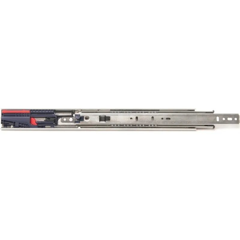 Knape & Vogt 8450FMP 20 Drawer Slide, 20 in L Extension, 100 lb, 1/2 in W Rail, Anochrome