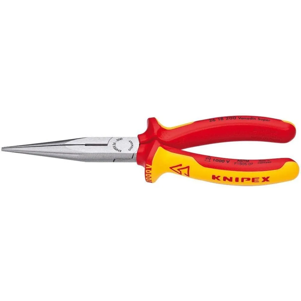 Knipex 26 18 200 8″ Long Nose Pliers with Cutter