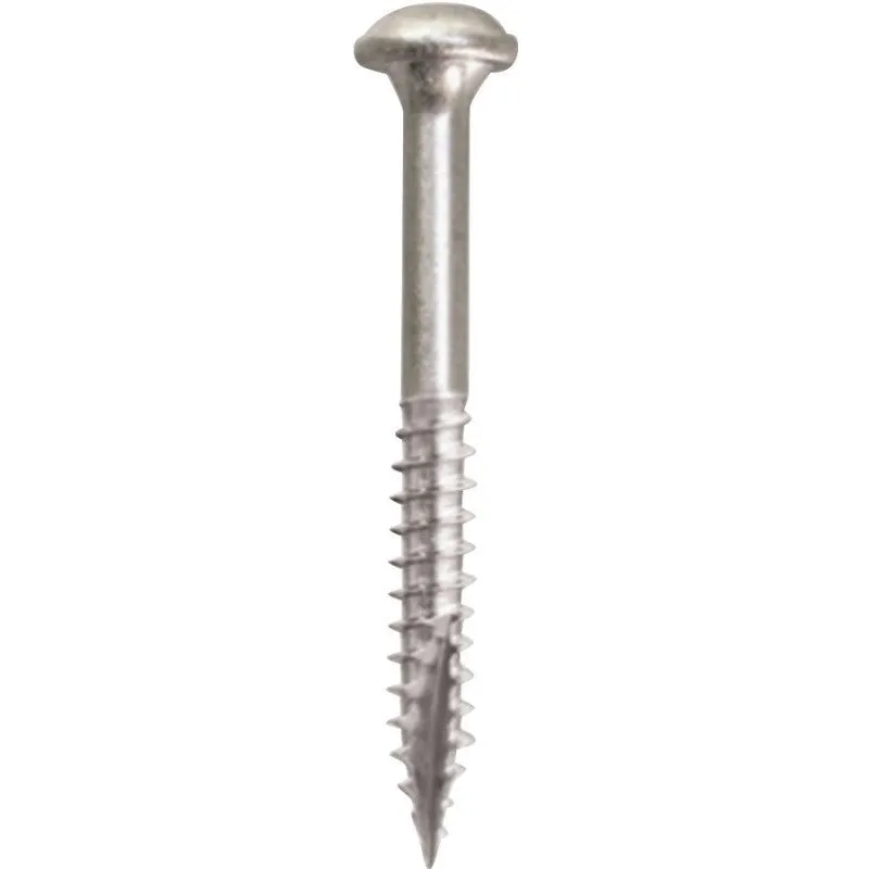 Kreg SML-F125 – 500 Pocket-Hole Screw, #7 Thread, 1-1/4 in L, Fine Thread, Square Drive, Carbon Steel, 500/PK