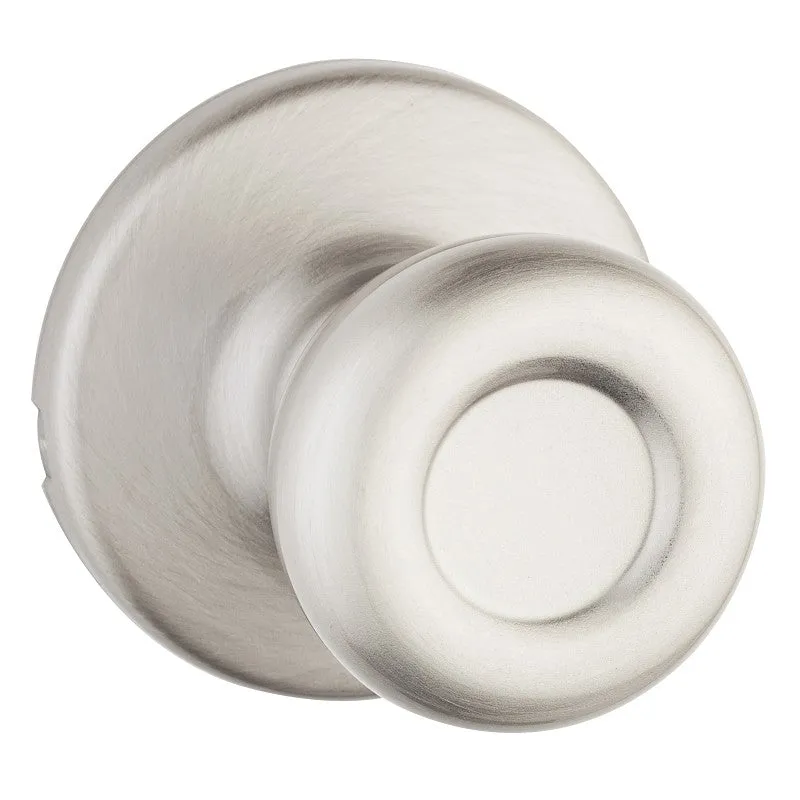 kwikset 200t 15 cp passage knob metal satin nickel 2 38 to 2 34 in backset 1 38 to 1 34 in thick doo
