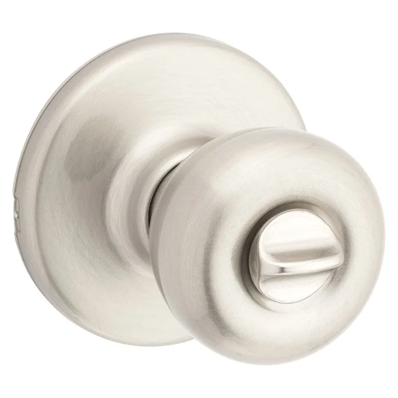 Kwikset 300T-15 CP Privacy Door Knob, Satin Nickel