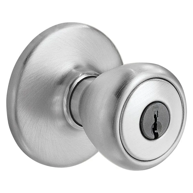 Kwikset 400T 26D6ALRCSK3V1 Entry Door Lock, Satin Chrome, K3 Keyway, 3 Grade (Pack of 3)