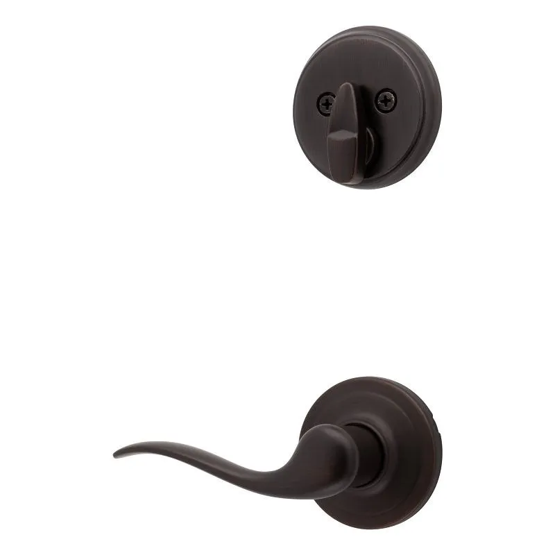 Kwikset 966TNL RH 11P V1 UNIV Deadbolt Interior Pack, 2 Grade, Turnpiece Lock, Keyed Key, Zinc, Venetian Bronze