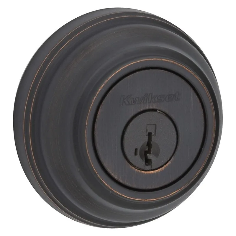 Kwikset 99800-122 Deadbolt, 1 Grade, K4 Key, Metal, Venetian Bronze, 2-3/8 to 2-3/4 in Backset, KW1 Keyway