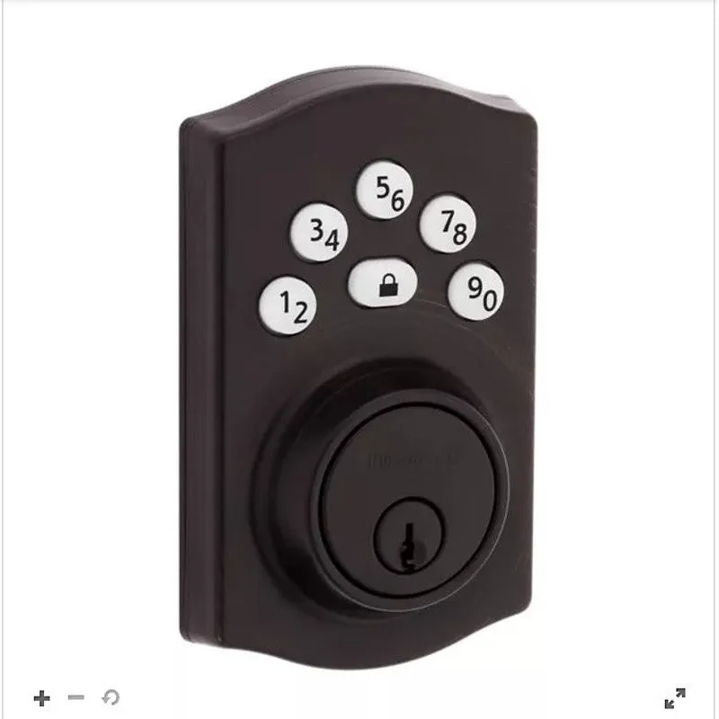 Kwikset Powerbolt 240 992400-003 Keypad Electronic Lock, 3 Grade, Zinc, Venetian Bronze, KW1 Keyway