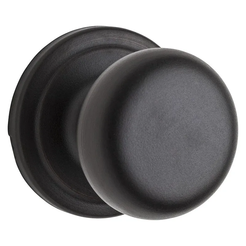 Kwikset Signature Series 720H 11PRCAL/RCSBX Passage Knob, Hancock, Mushroom, Zinc, 2-1/4 in Strike