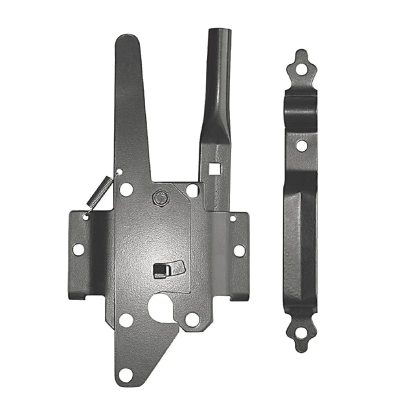 LATCH POST TRDNL DELUX STL BLK