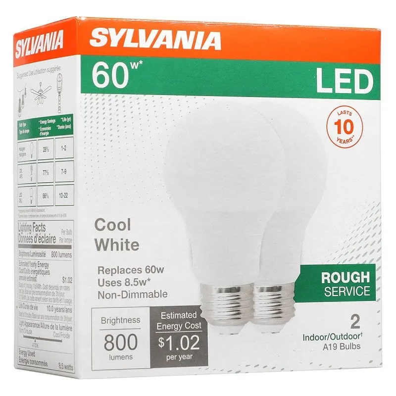 LED 8.5W A19 4100K 800LUM MED (Pack of 6)
