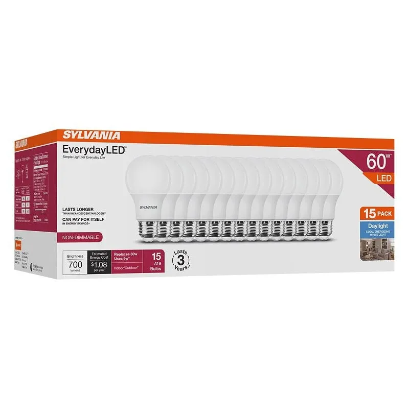 led bulb a19 3yr 5000k dlt 60w