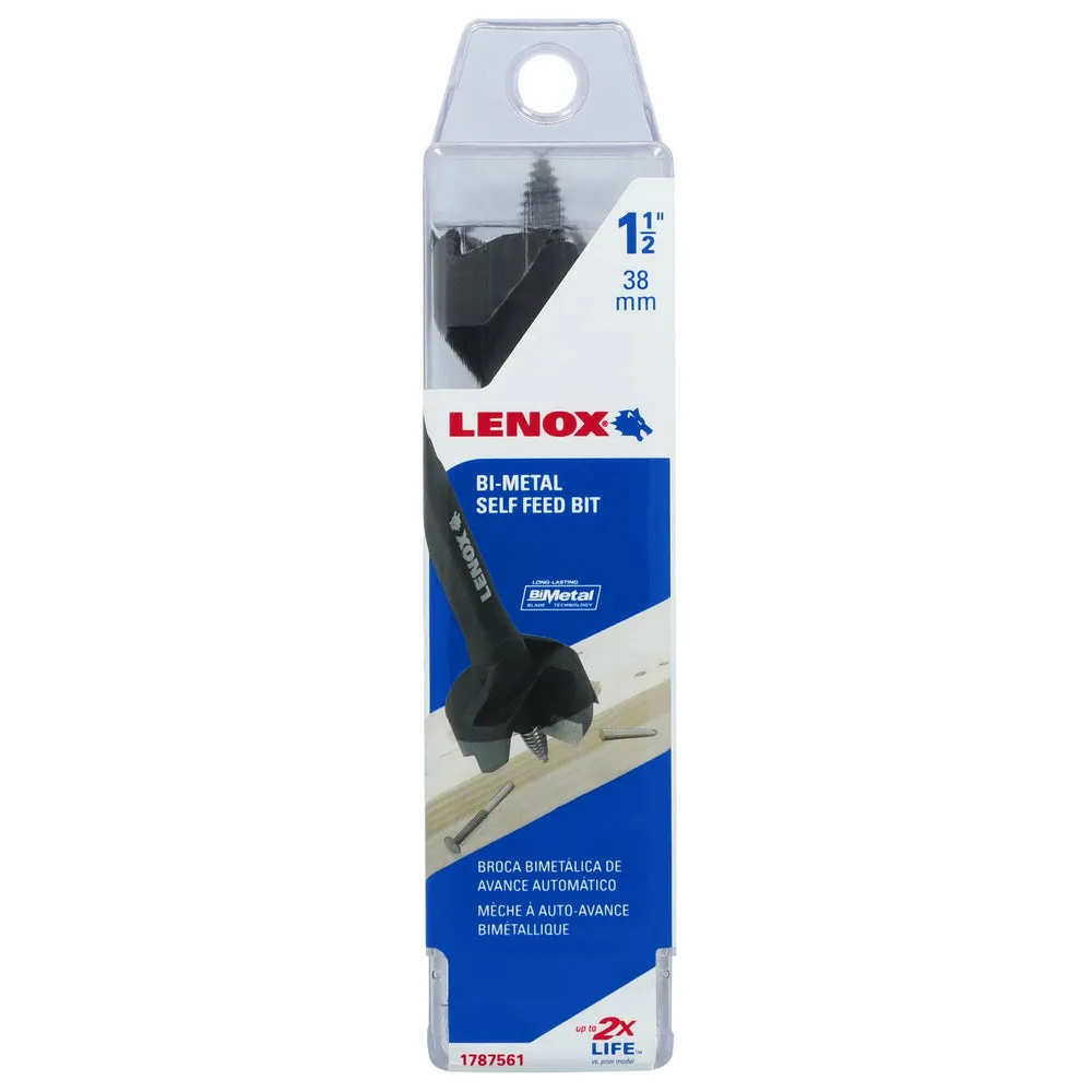 LENOX 1787561 1-1/2″ Bi-Metal Self-Feed Wood Drill Bits