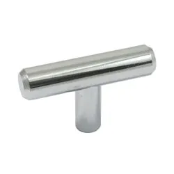 Laurey 59919 Cabinet Knob, 1.3 in Projection, Steel, Polished Chrome