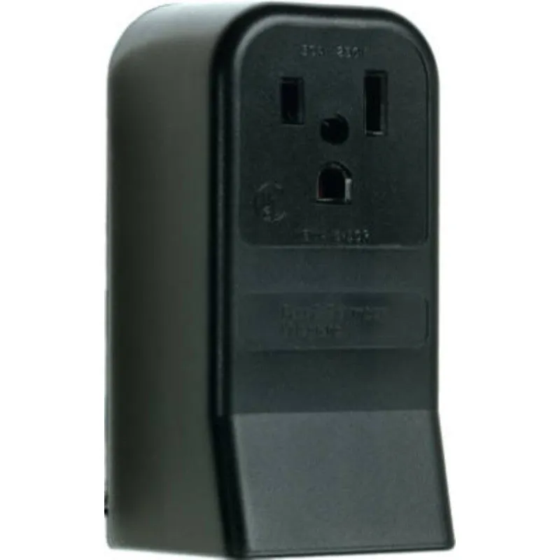 Legrand 3852CC6 Straight Blade Power Outlet Receptacle, 2 -Pole, 250 V, 50 A, NEMA: NEMA 6-50, Black