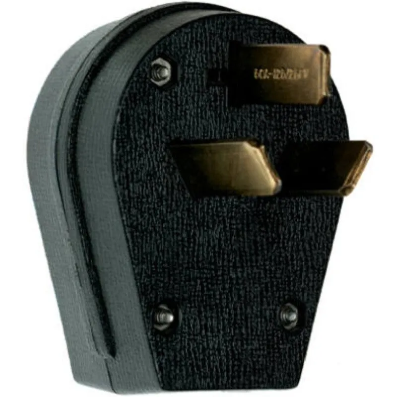 Legrand 3861CC5 Electrical Plug, 3 -Pole, 30, 50 A, 125/250 V, Male, NEMA: NEMA WD-1, WD-6, Black