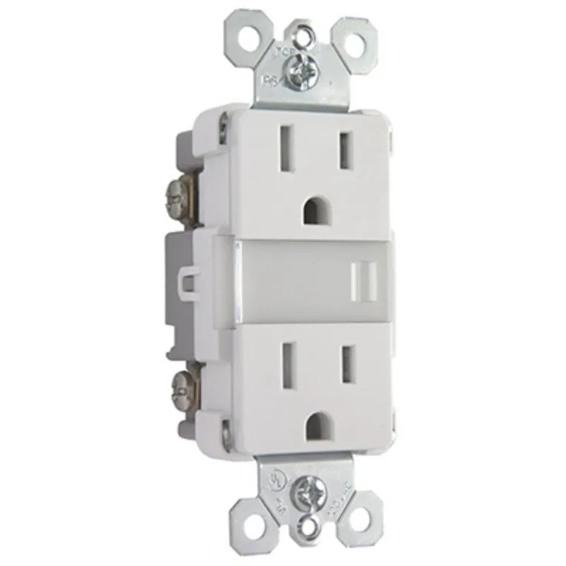 Legrand Radiant Series NTL885TRLACC6 Nightlight with Outlets, 15 A, 120/125 V, LED Lamp, Light Almond