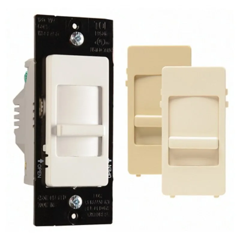 Legrand WSCL450TCCCV4 Dimmer, 120 VAC, 700 W, CFL, Incandescent, LED Lamp, Ivory/Light Almond/White