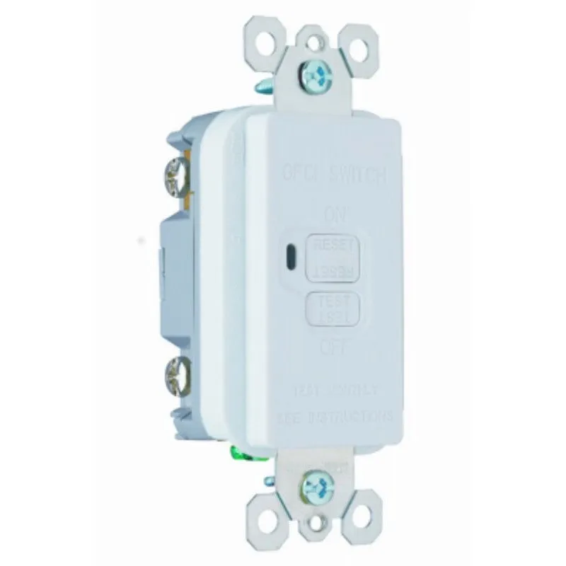 Legrand radiant Series 2087WCCD4 GFCI Receptacle, 125 V, 20 A, NEMA: NEMA 5-20R, Back and Side Wiring, White