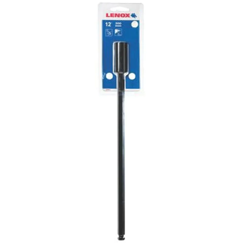 Lenox 3084712X Hole Saw Extension, 1/2 in Shank, 12 in L, Hex Shank