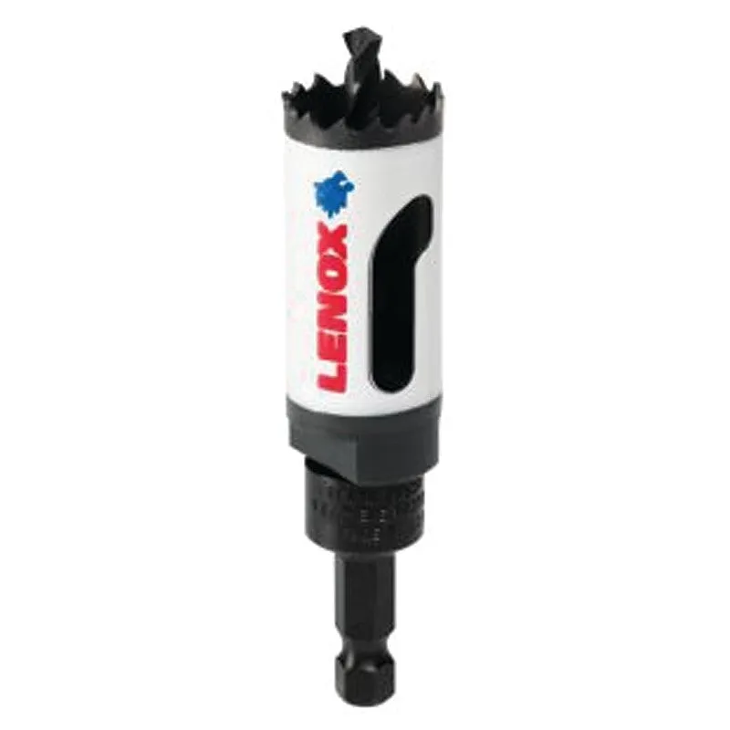 Lenox Speed Slot 1772481 Hole Saw, 1 in Dia, 1-9/16 in D Cutting, 1/4 in Arbor, HSS Cutting Edge