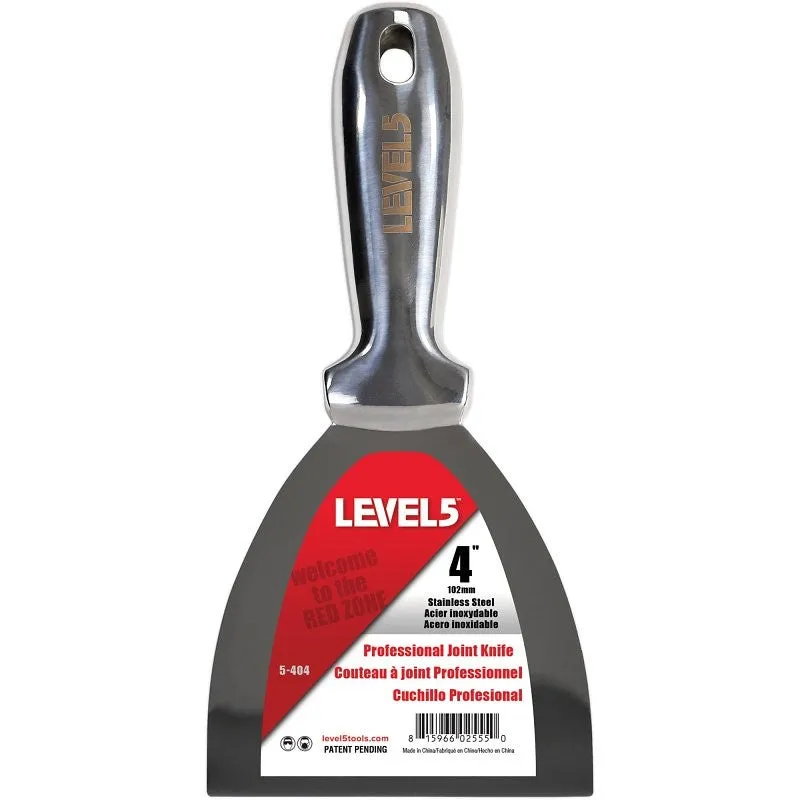 Level5 5-404 Joint Knife, 4 in W Blade, Stainless Steel Blade, Full-Tang Blade, Comfortable, Curved Handle (Pack of 4)