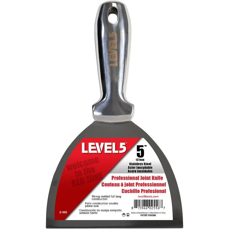 Level5 5-405 Joint Knife, 5 in W Blade, Stainless Steel Blade, Full-Tang Blade, Comfortable, Curved Handle (Pack of 4)