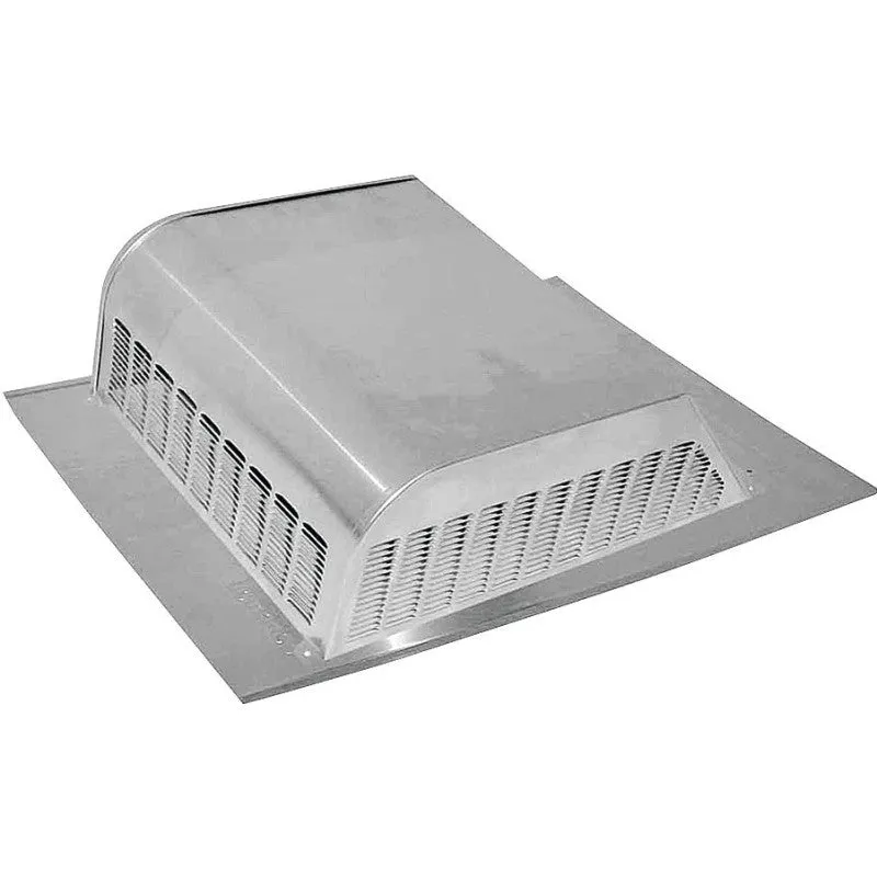 Lomanco LomanCool 750 Static Roof Vent, 16 in OAW, 50 sq-in Net Free Ventilating Area, Aluminum, Mill (Pack of 6)