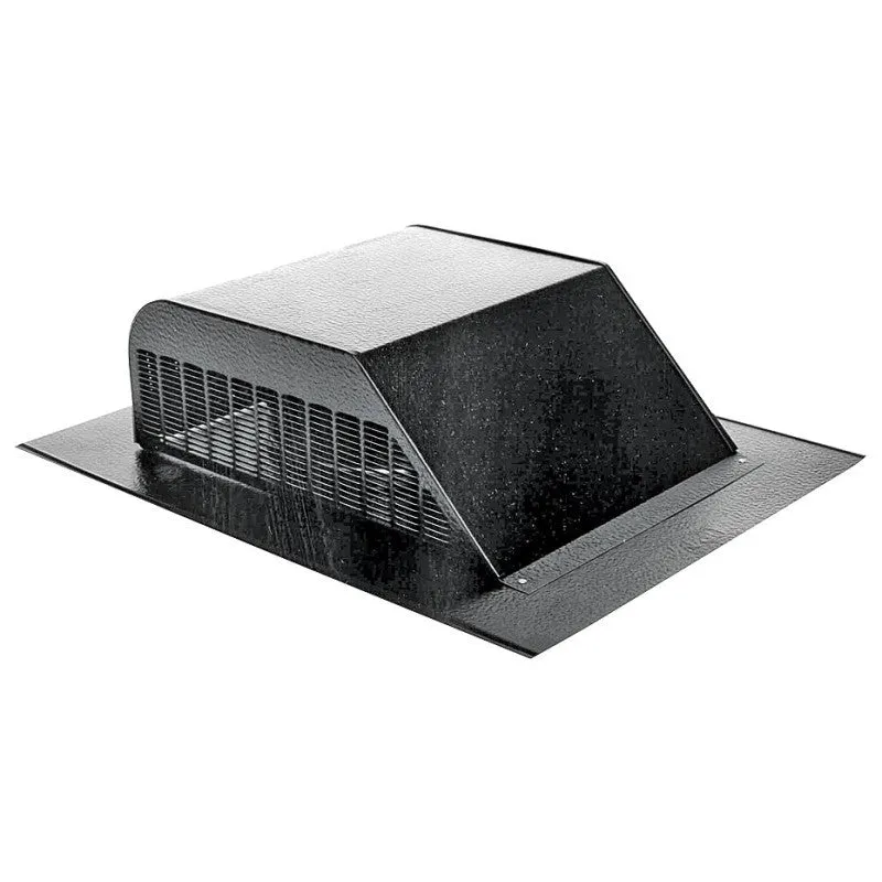 Lomanco LomanCool 750B Static Roof Vent, 16 in OAW, 50 sq-in Net Free Ventilating Area, Aluminum, Black (Pack of 6)