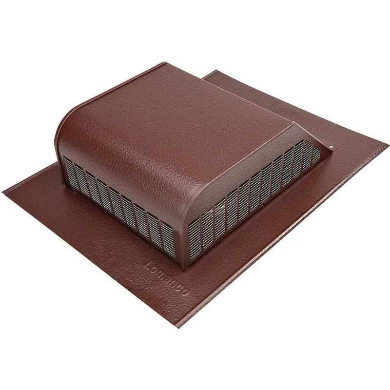 lomanco lomancool 750br static roof vent 16 in oaw 50 sq in net free ventilating area aluminum brown