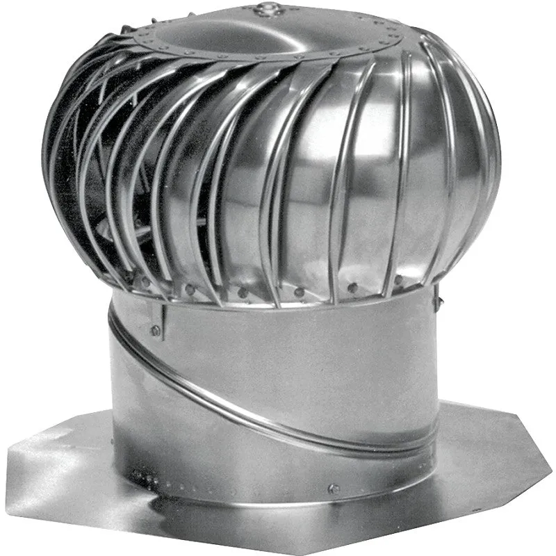 Lomanco Whirlybird BIB14 Turbine Ventilator, Mill, 14 in Dia Throat, Aluminum