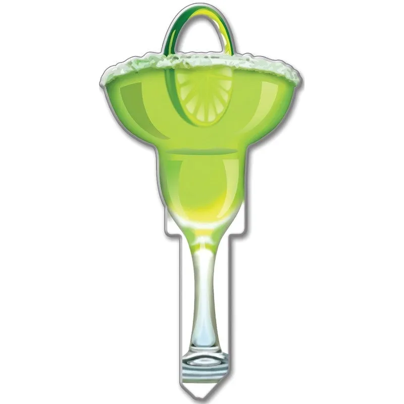 Lucky Line Key Shapes Series B109K Key Blank, Margarita, Brass, Enamel-Coated, For: Kwikset Locks (Pack of 5)