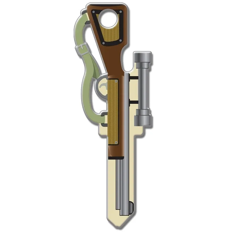 Lucky Line Key Shapes Series B118S Key Blank, Rifle, Brass, Enamel-Coated, For: Schlage Locks (Pack of 5)