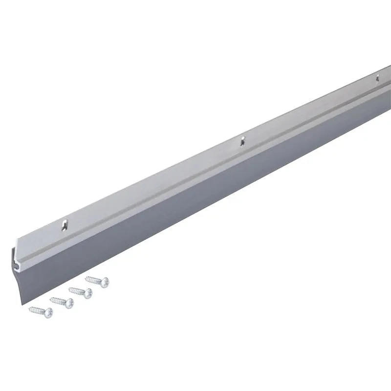 M-D 05090 Door Sweep, 36 in L, 1/4 in W, Aluminum Flange