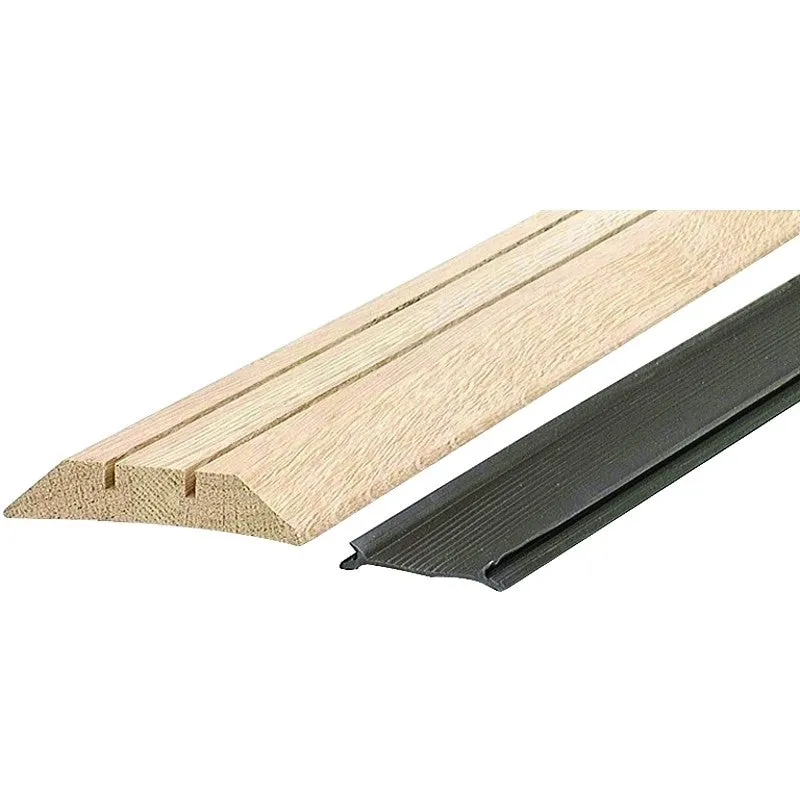 M-D 11783 Series Threshold with Seal, 1-1/8 in H, 36 in L, 3-1/2 in W, Hardwood, Unfinished