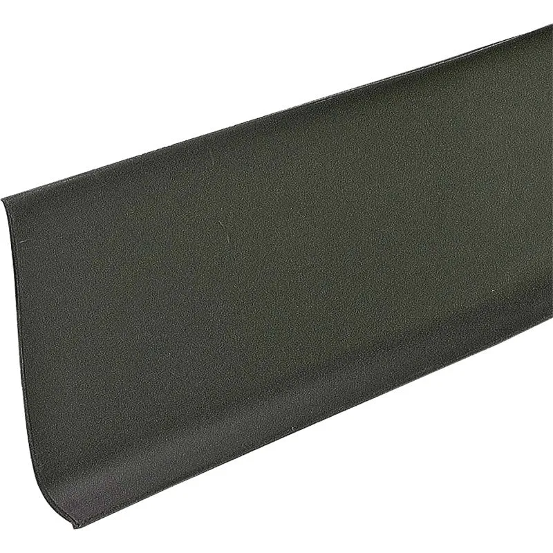 M-D 23662 Series Wall Base, 1/2 in Thick, Black, 4 ft L, 4 in W, Vinyl (Pack of 18)