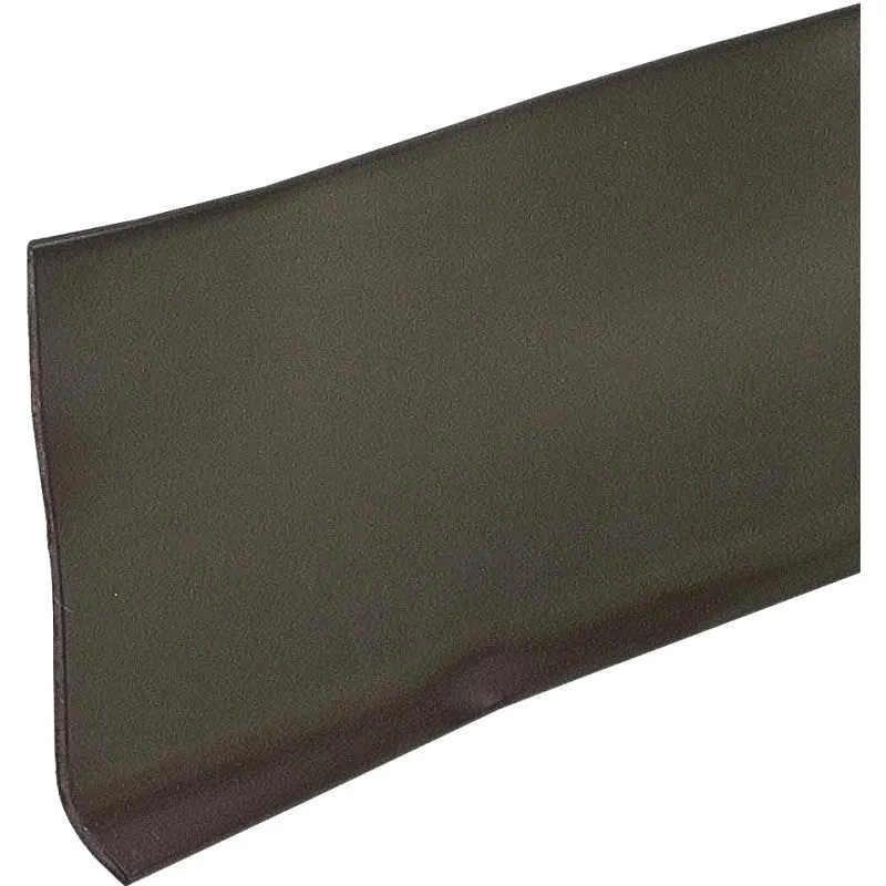 M-D 23688 Series Wall Base, 1/2 in Thick, Brown, 4 ft L, 4 in W, Vinyl (Pack of 18)