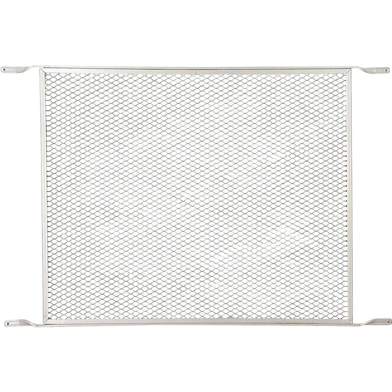 M-D 33340 Door Grill, 20.38 in W, 34-1/4 in H, Aluminum, Mill