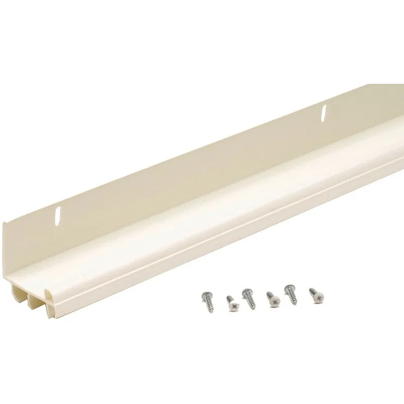 M-D 43816 Door Bottom with Vinyl Fins, 36 in L, 2-1/2 in W, 1.63 in H, PVC
