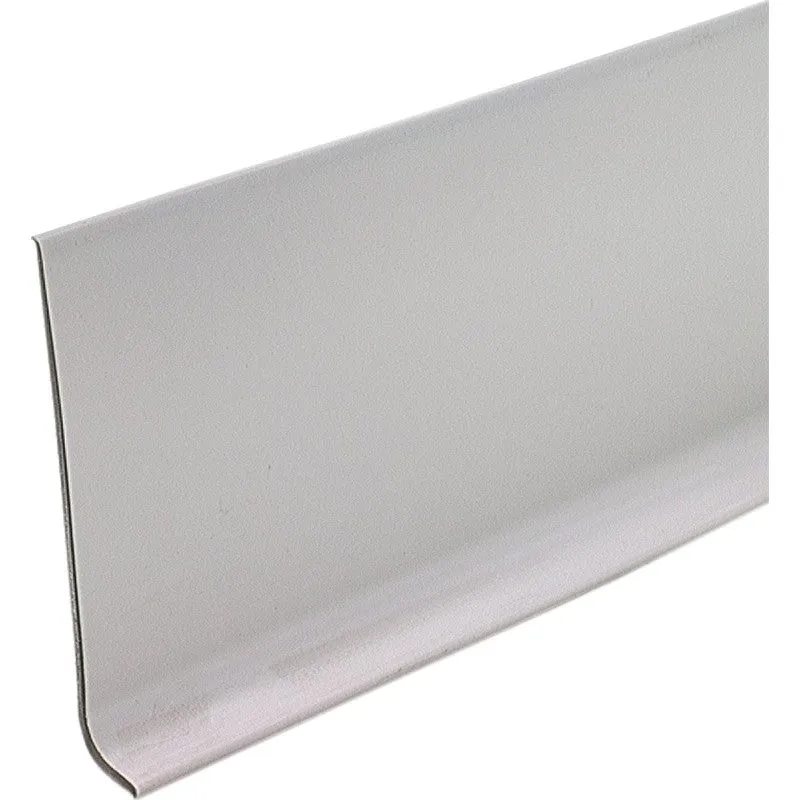 M-D 75291 Wall Base, 4 ft L, 4 in W, Vinyl, Silver (Pack of 18)