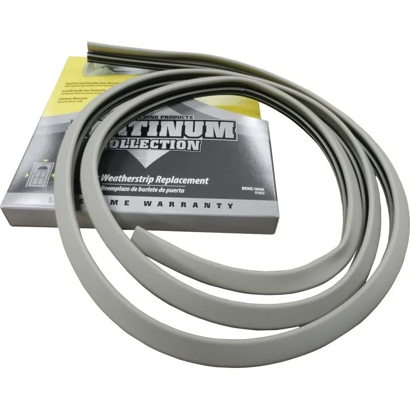 M-D Platinum Series 91892 Replacement Weatherstrip, 1.1 in W, 9 in L, TPV3 Rubber, Beige (Pack of 20)