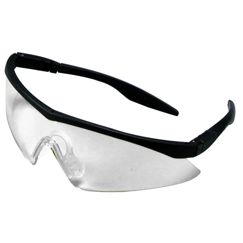 MSA 10049188 Safety Glasses, Clear Lens, Black Frame, Anti-Fog Lens