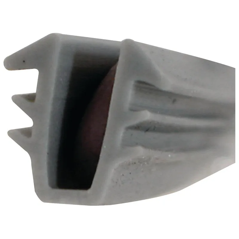 Make-2-Fit P 7732 Glass Glazing Channel, 5/32 to 7/32 in W, 200 ft L, Vinyl, Gray