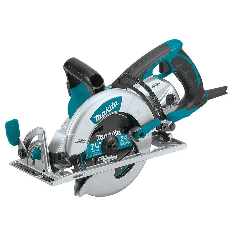 Makita 5377MG Hypoid Saw, 15 A, 7-1/4 in Dia Blade, 5/8 in Arbor, 2-3/8 in D Cutting, 51.5 deg Bevel