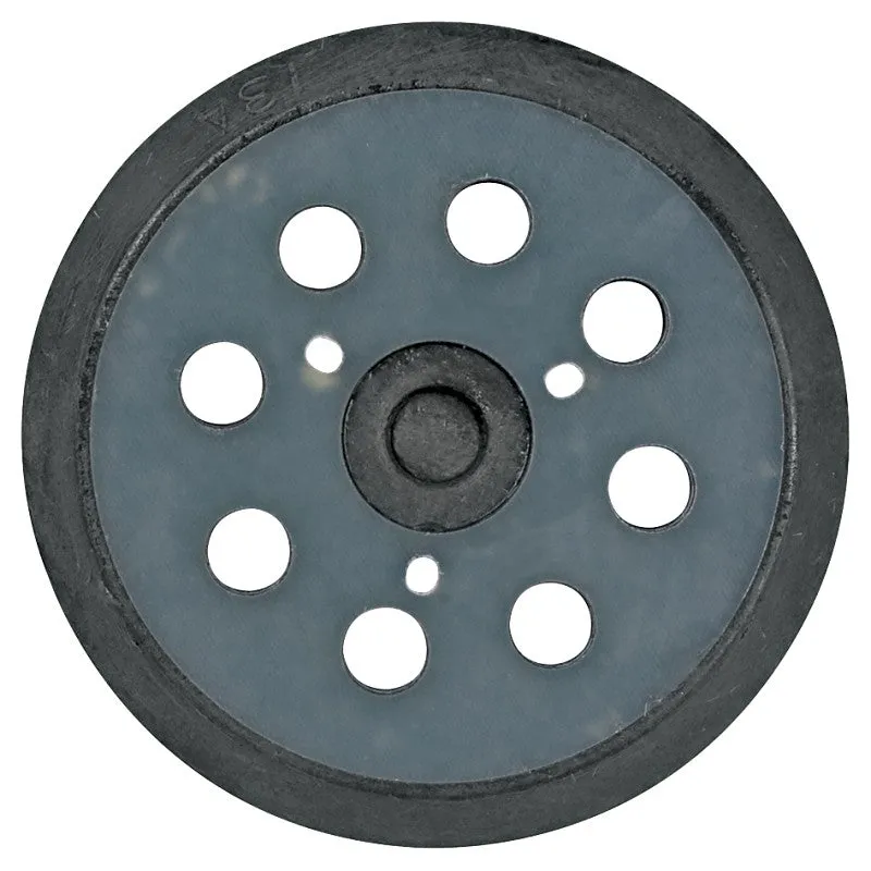 Makita 743081-8 Backing Pad with Hook and Loop Attachment, 5 in Dia, Rubber