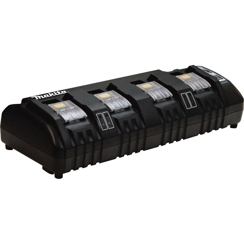 Makita DC18SF 4-Port Charger, 18 V Output, 2 to 3 Ah, 50 to 100 min Charge