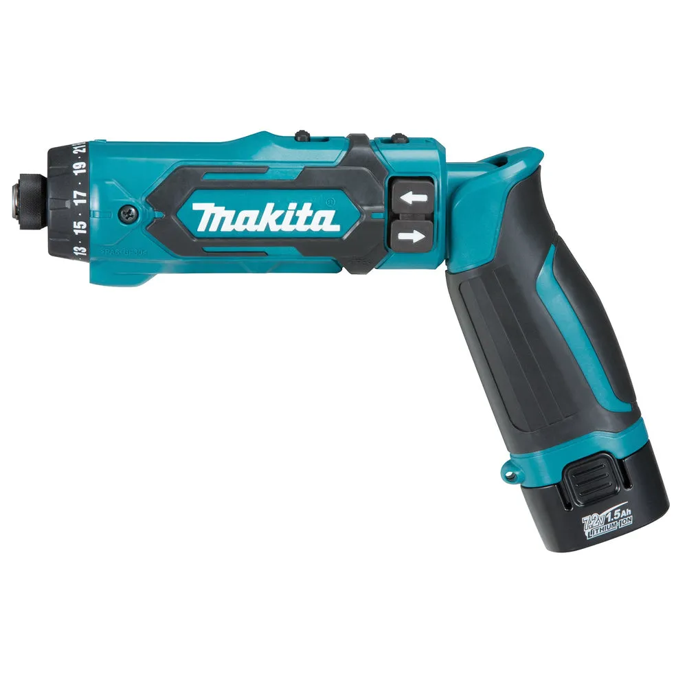 Makita DF012DSE 7.2V Li-Ion 1/4″ Hex Drill-Driver