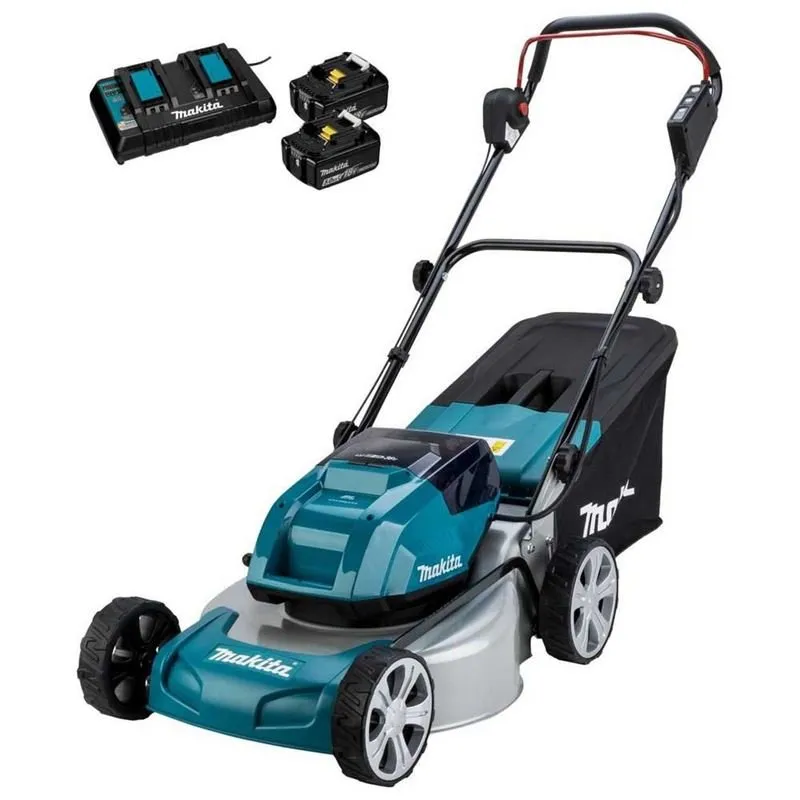 Makita | DLM463PT2 36V(18Vx2) LXT Brushless 18″ Lawn Mower, 5.0Ah x2Kit