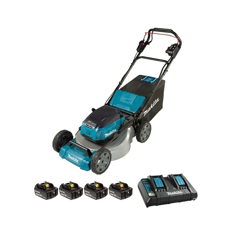 Makita DLM536PT4 21in Self Propelled Lawn Mower Kit w/XPT (5.0Ah x 4 Kit) – Brushless
