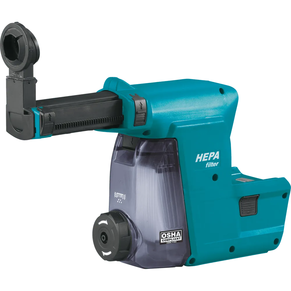 Makita DX06 Dust Extractor Attachment with HEPA Filter Cleaning Mechanism
