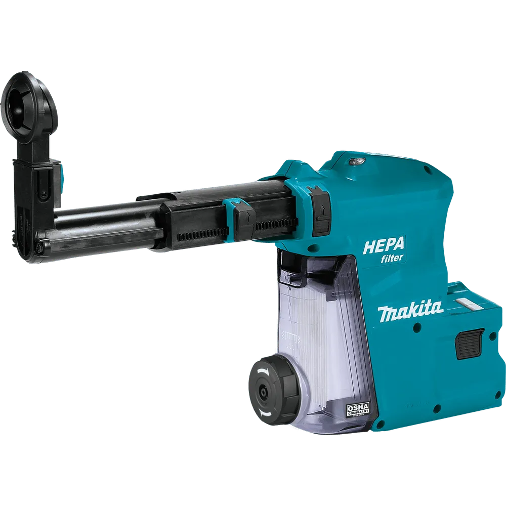 Makita DX08 Dust Extractor Attachment with HEPA Filter Cleaning Mechanism