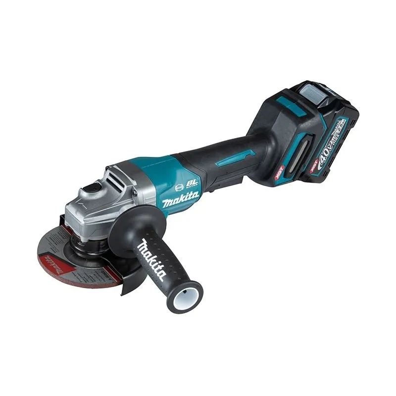 Makita GA013GM102 XGT 40V (4.0 Ah) MAX Li-Ion Brushless 5†Angle Grinder Kit (Paddle Switch)