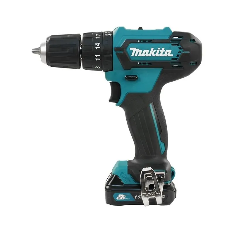 Makita HP333DWYE 12V MAX CXT 3/8″ Hammer Driver Drill 1.5Ah Kit
